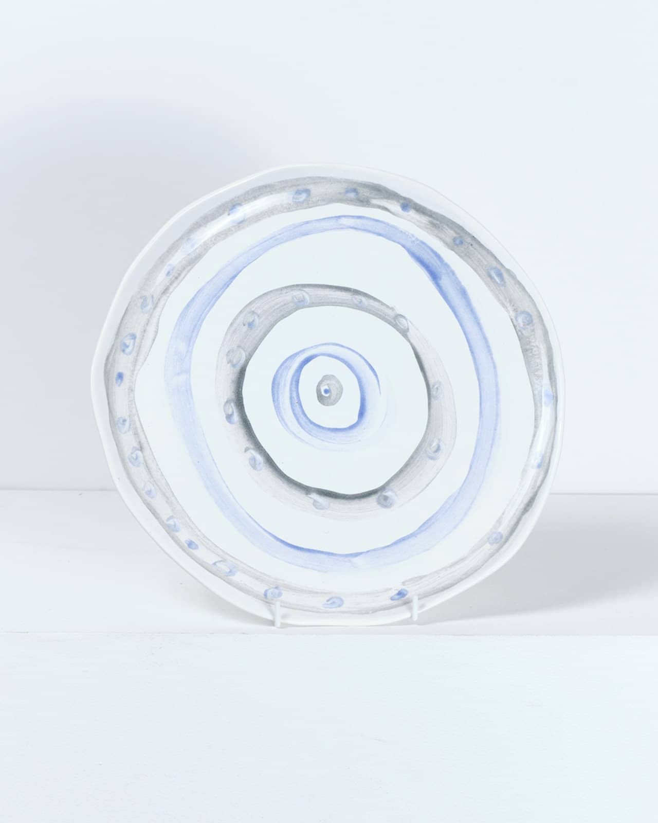 Blue and white platter