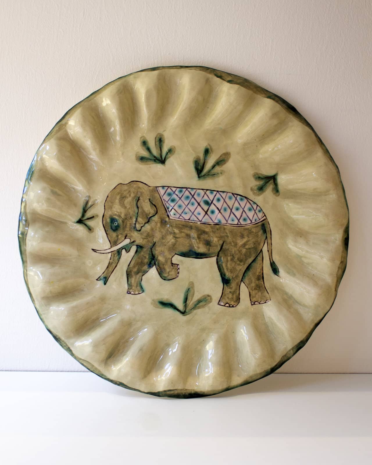 Elephant with Blanket Platter