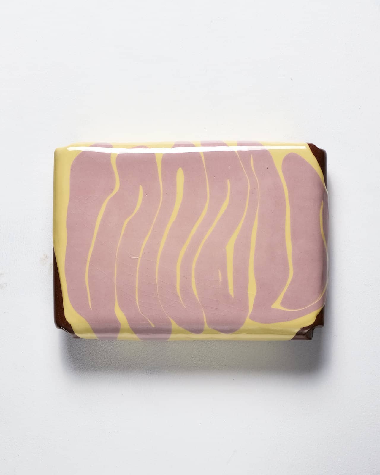 Slip pillow slip trailing pink on yellow