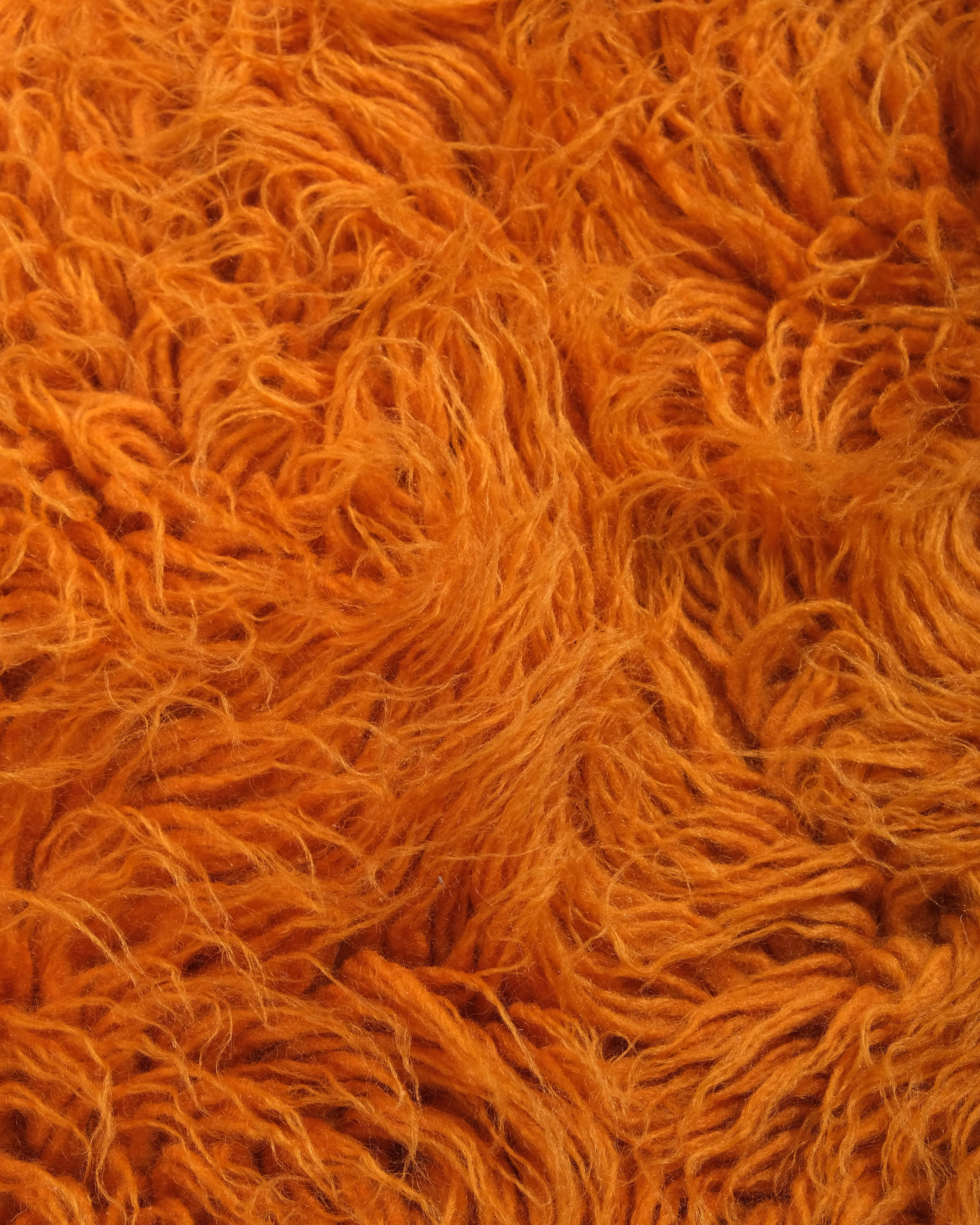 Orange Hand Tufted Rug