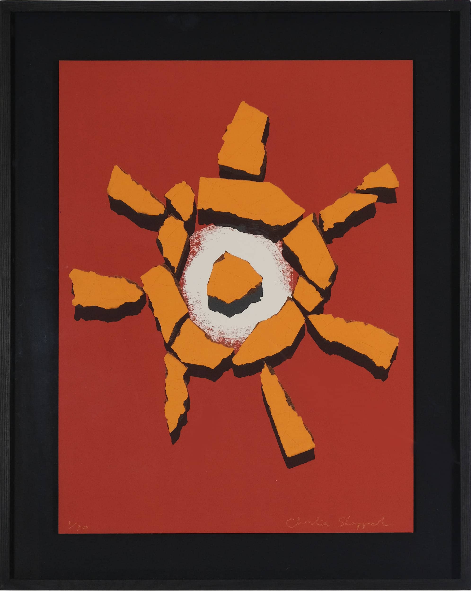 Sun Down Sketch (framed)