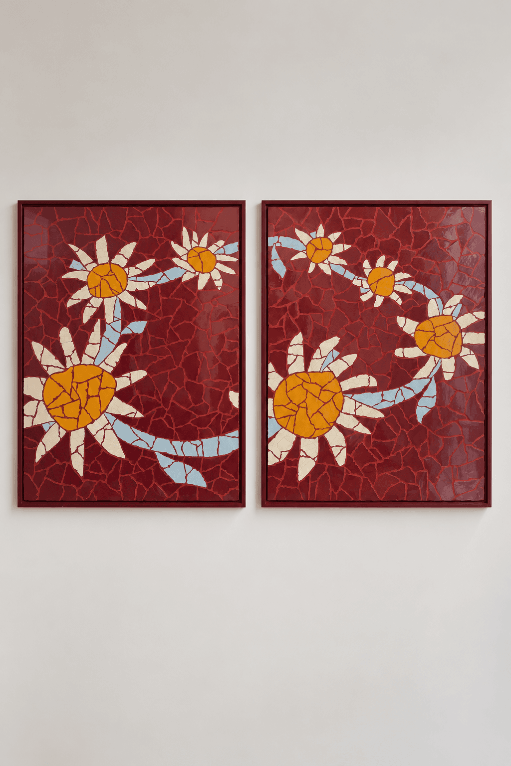 Daisy Chain II Diptych